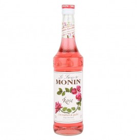 Monin Rose Syrup   Glass Bottle  700 millilitre